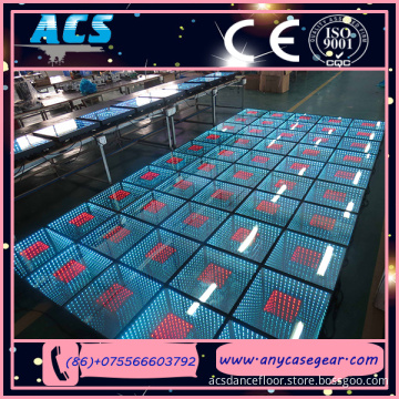 events Dsico 3D dance floor/tempered glass digital dance floor for Club